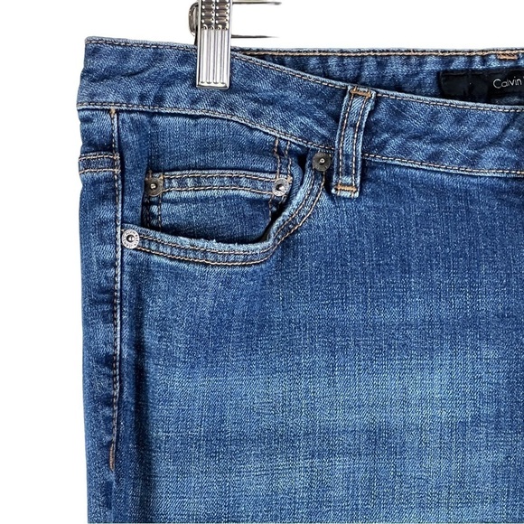 Calvin Klein Jeans Flare Medium Wash Wide Leg Size 12 - Picture 3 of 8